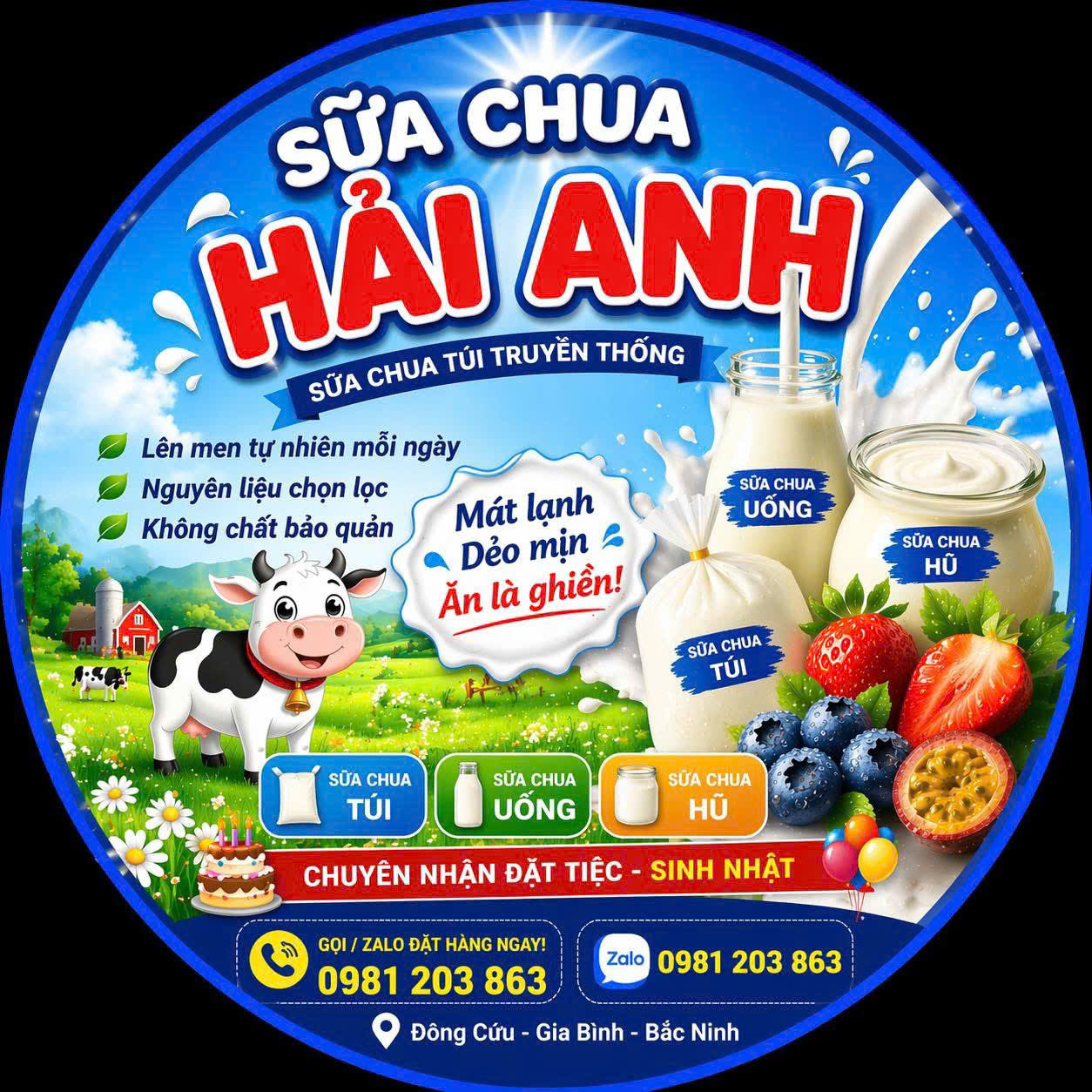 Logo Sữa Chua Hải Anh